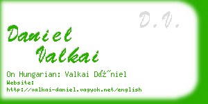 daniel valkai business card